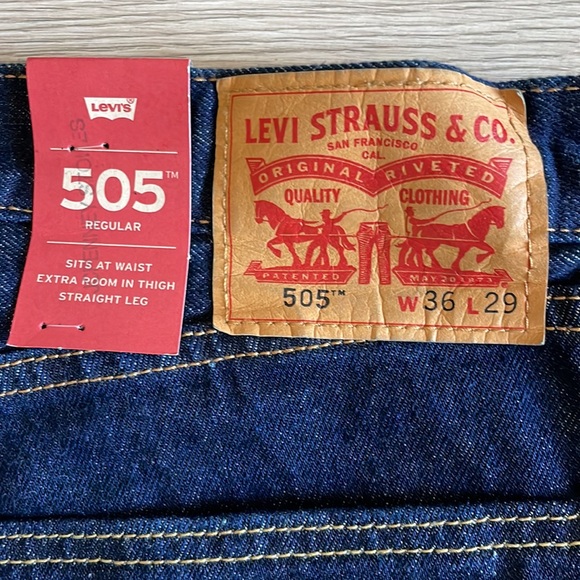 Levi’s Straight Blue Jeans - Picture 3 of 6